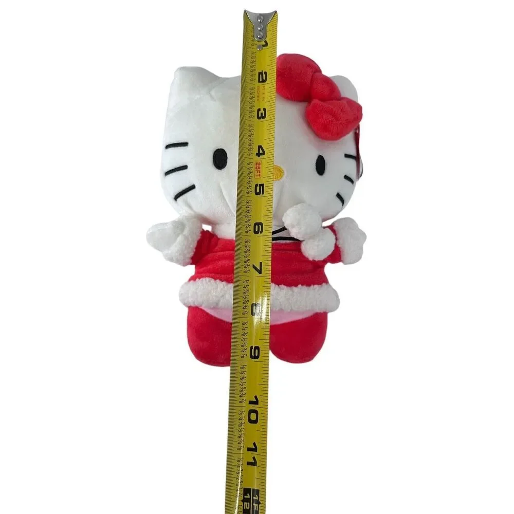 2 Sanrio HELLO KITTY Dressed For Christmas In‎ Red Plush Stuffed Animals